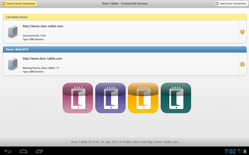 Android application Door Tablet screenshort