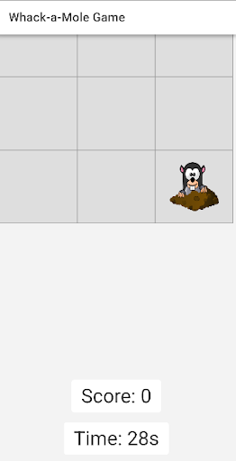 Android application Whack A Mole screenshort