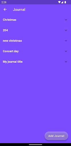 Journal Screen 2