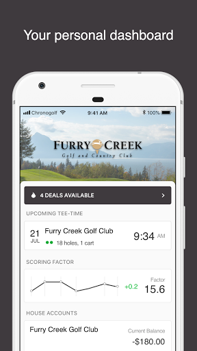 Android application Furry Creek Golf Club screenshort