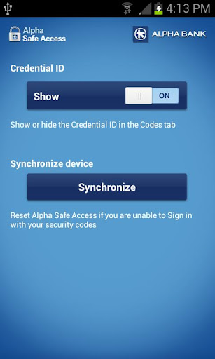 Alpha Safe Access Screen 3