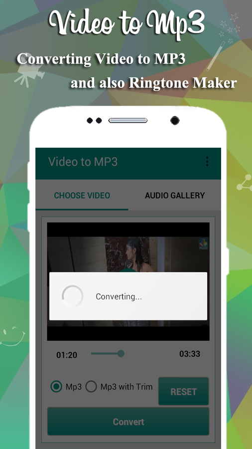 Android application Video to Mp3 - Ringtone Maker screenshort