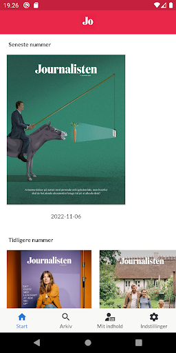 Android application Journalisten screenshort
