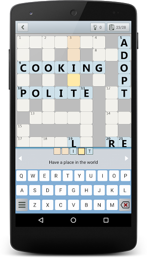 Android application Crosswords for every taste screenshort