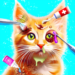 Cat ASMR Salon Makeover Game
