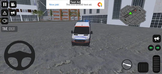 救急車ドライバーの3Dシミュレーション