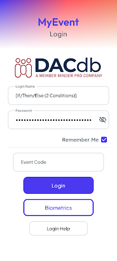 Android application MyEvent screenshort