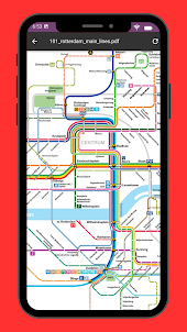 Rotterdam Metro & Tram Map