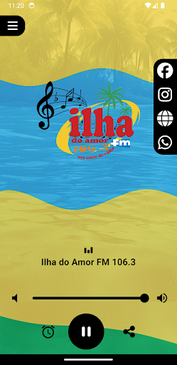 Android application Rádio Ilha do Amor FM 106.3 screenshort