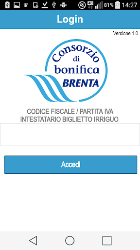 Android application Ruolo Irriguo Consorzio Brenta screenshort