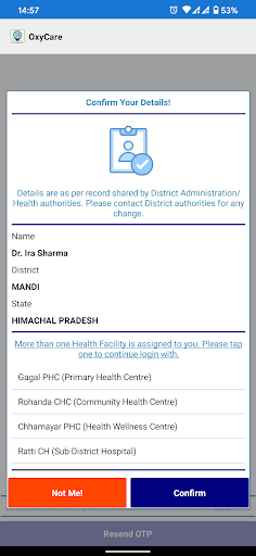 OxyCare Screen 2