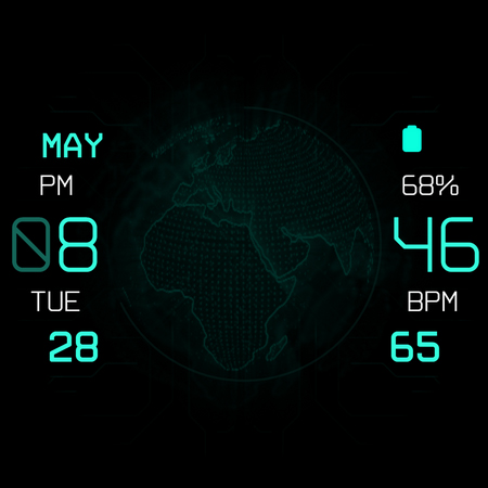 Earth HUD - animated health screenshot 9
