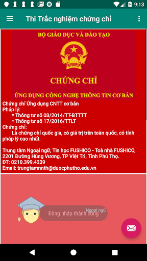 Thi Trắc Nghiệm Chứng Chỉ Screen 2