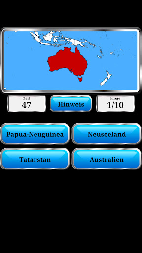 Welt Geographie - Quiz-Spiel screenshot 2