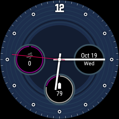 Triangler Blue Watch Face - 1.3 - (Android)