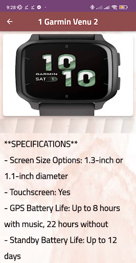 garmin watch guide Screen 3