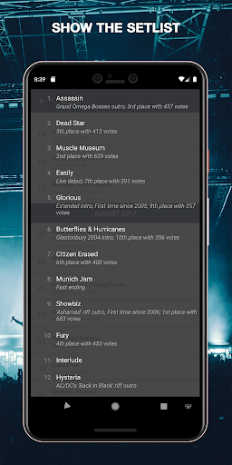 Setlist Concert for Setlist.fm Screen 2