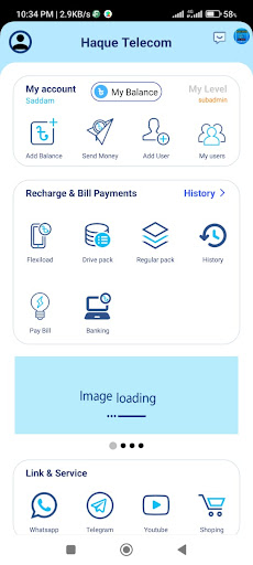 Android application Haque Telecom screenshort