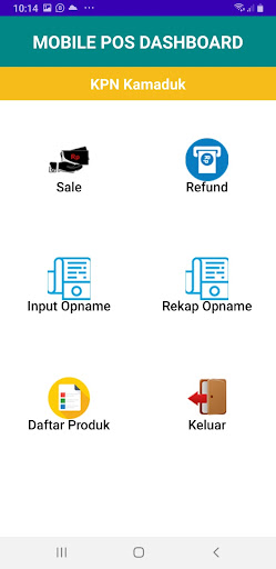 Android application Soket Mobile POS screenshort