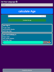 Age calculation
