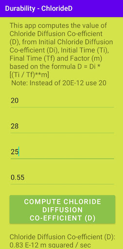 Durability - ChlorideD Screen 2