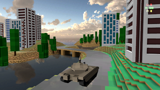 Iron Cube: Voxel Tank Shooter 4