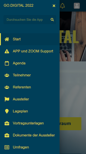 Android application GO.DIGITAL 2022 screenshort