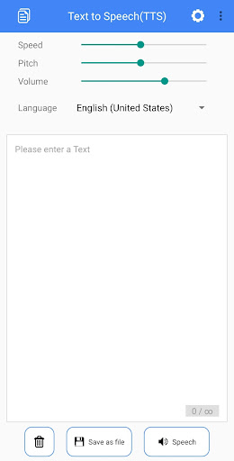 TTS - Text to Speech Screen 3