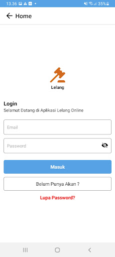 Android application IndoLelang Auction screenshort