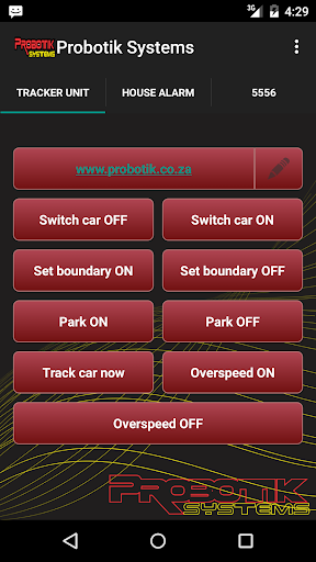 Android application Probotik Systems screenshort