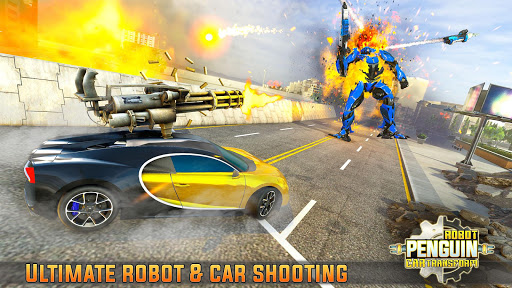 Penguin Robot Car War Game Screen 2