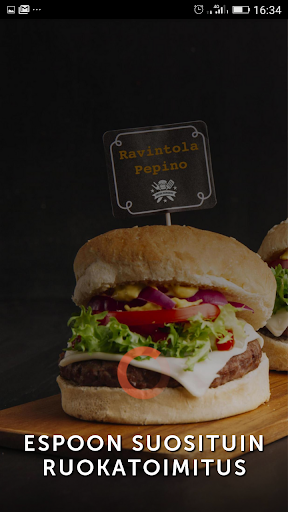 Android application Ravintola Pepino screenshort