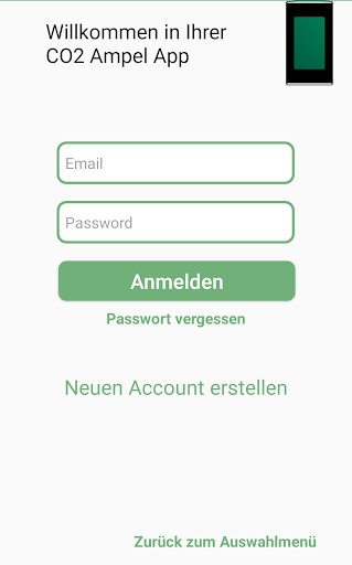 Android application CO2 Ampel screenshort