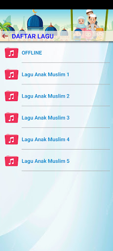 Android application Gudang Lagu Anak Muslim screenshort