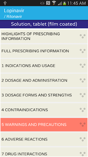 AIDSinfo Drug Database