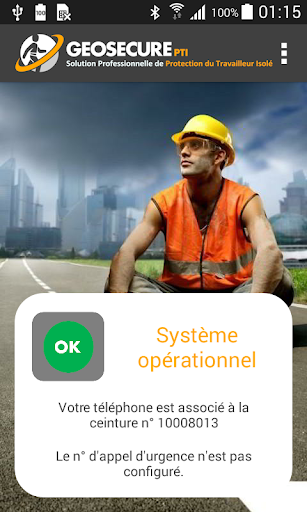 Android application GEOSECURE X3 PTI screenshort