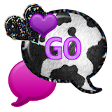GO SMS - Purple Cow Hearts icon