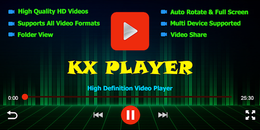 Captura de Pantalla 1 KX Player - Full HD Video Play android