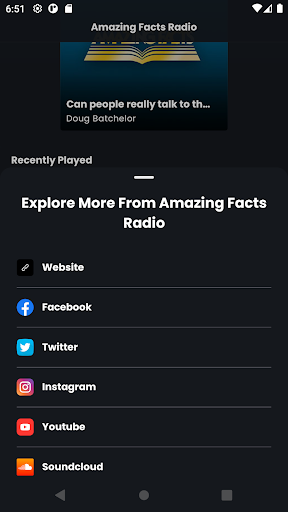 Amazing Facts Radio Screen 3