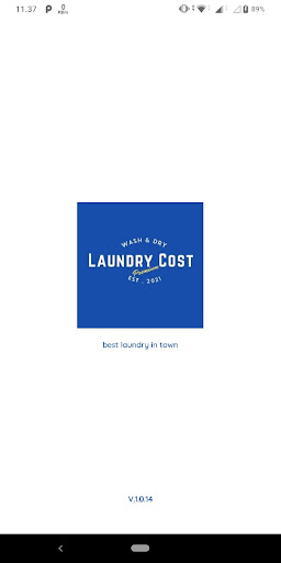 Android application Laundry Cost screenshort