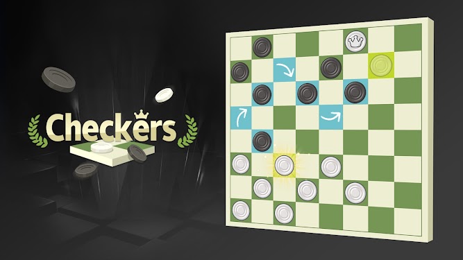 #1. Checkers: Checkers Online Game (Android) By: HDuo Fun Games