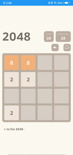 Android application 2048 tetris screenshort