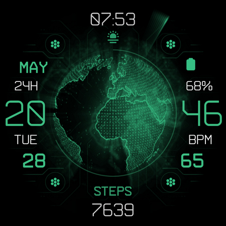 Earth HUD - animated health screenshot 14