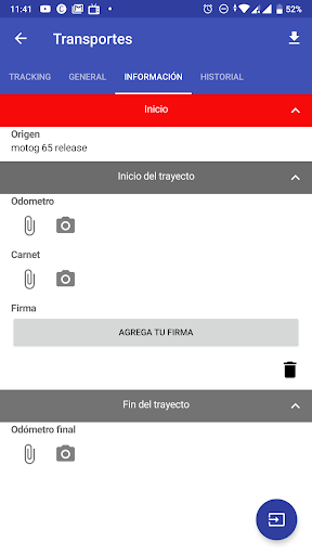 Android application Altra screenshort