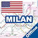 Milan Metro Tram Bus Map