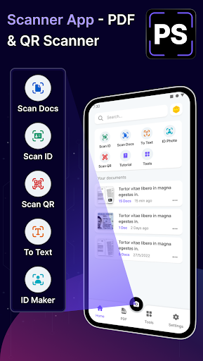 Scanner App - PDF & QR Scanner Screen 2