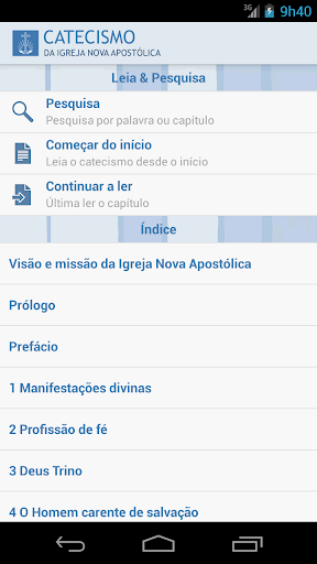 Visualização do aplicativo