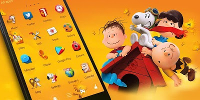 screenshot of Snoopy GO Launcher Theme