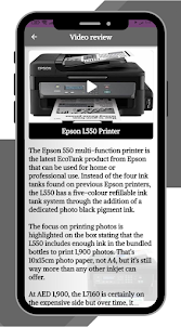 Epson L550 Printer Guide