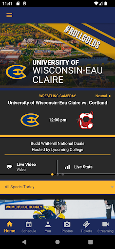 Android application Blugold Sports screenshort
